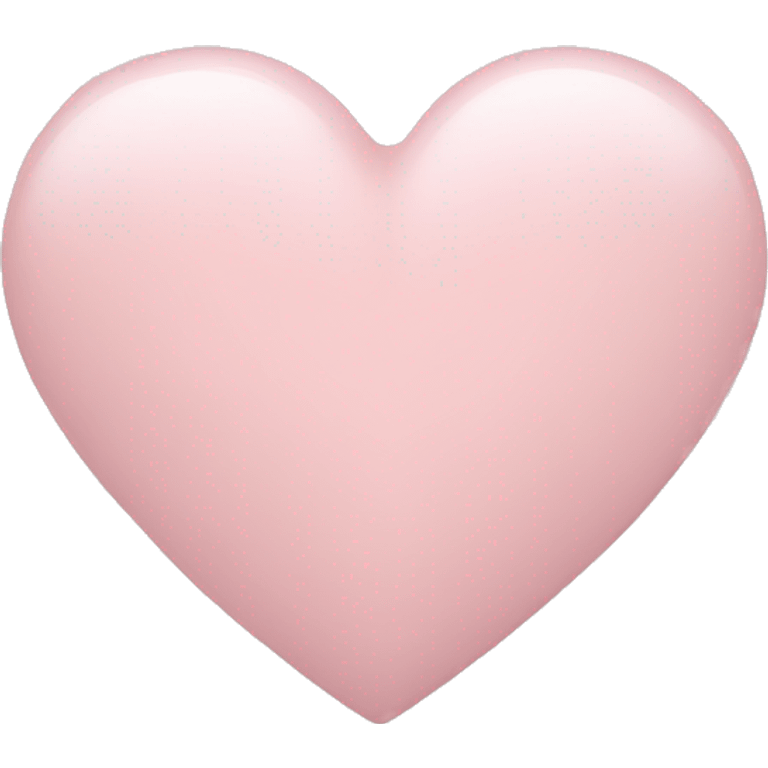 Pale pink heart emoji