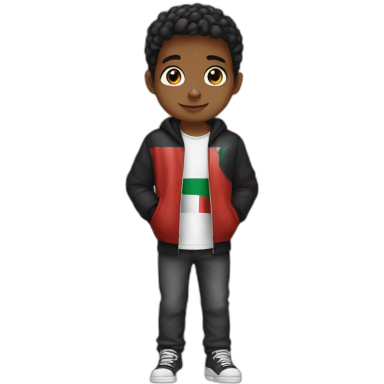 Boy with Palestine 🇵🇸  emoji