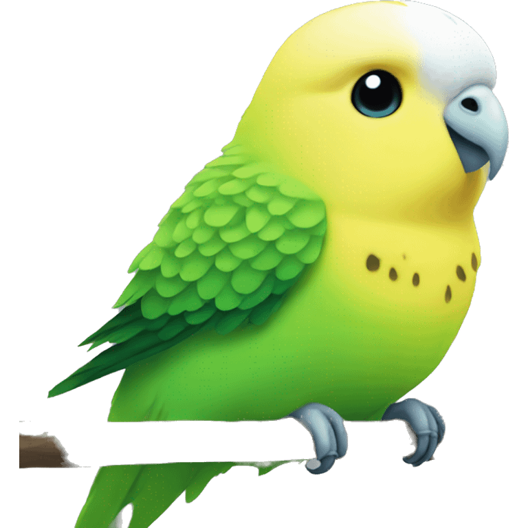 green yellow budgie emoji