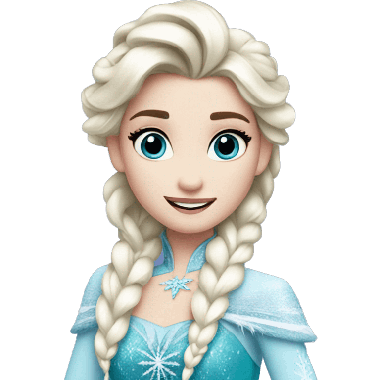 elsa frozen disney emoji