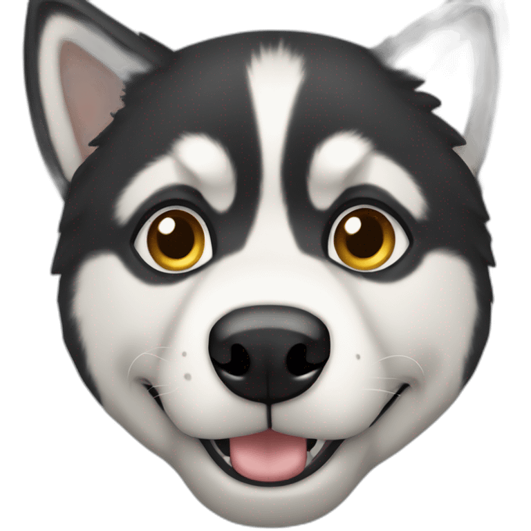 perro huskyde ojos azues emoji