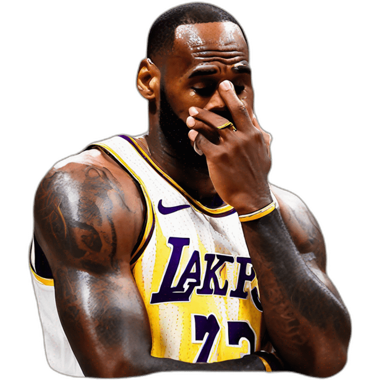 Lebron james crying emoji