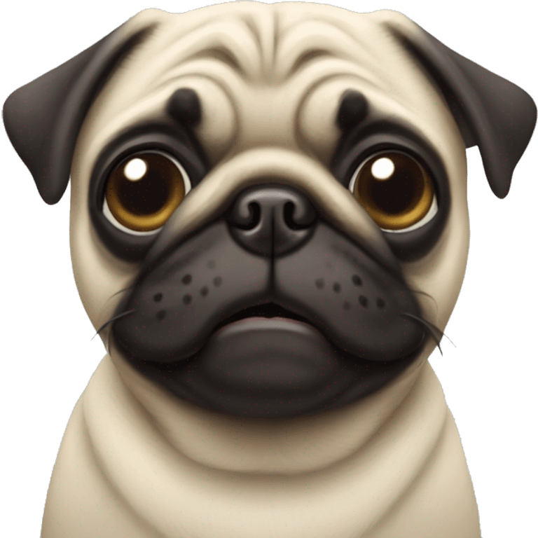 Pug saying hi emoji