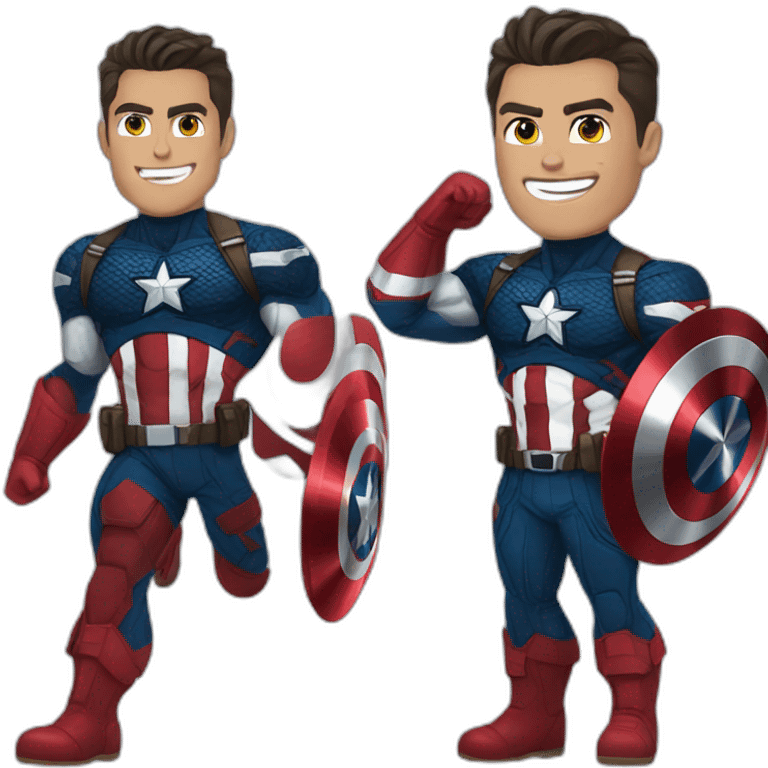 Cristiano ronaldo as captain america emoji