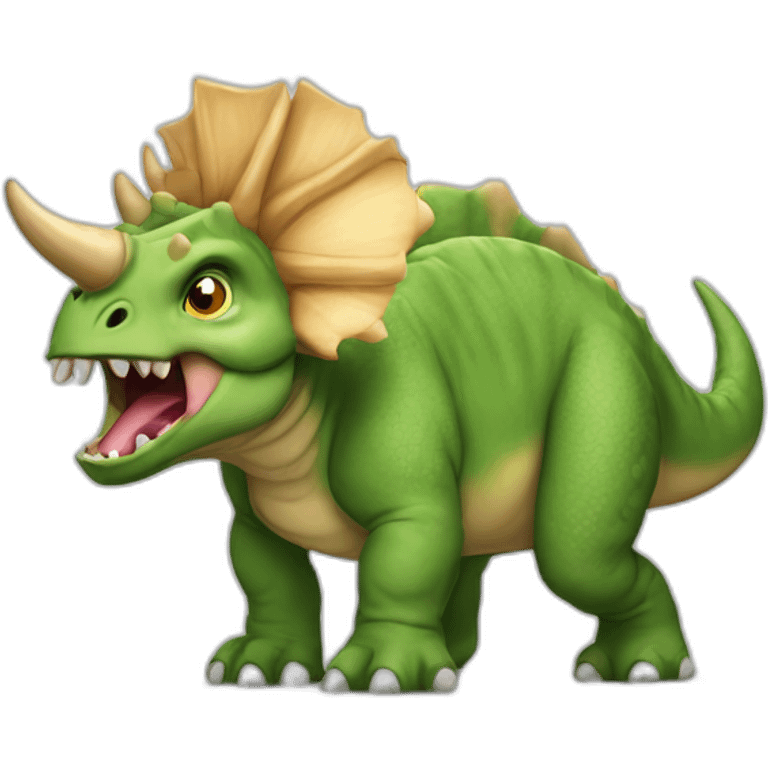 angry triceratops emoji