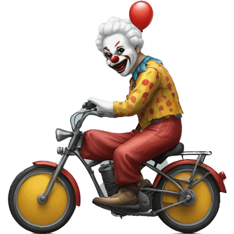 Art the Clown on a bike emoji