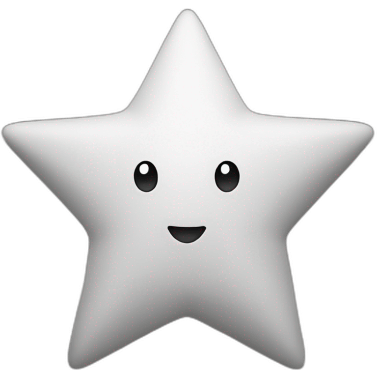 Star black white emoji