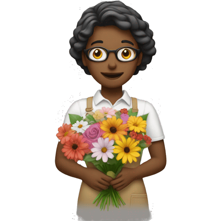 florist making bouquet emoji