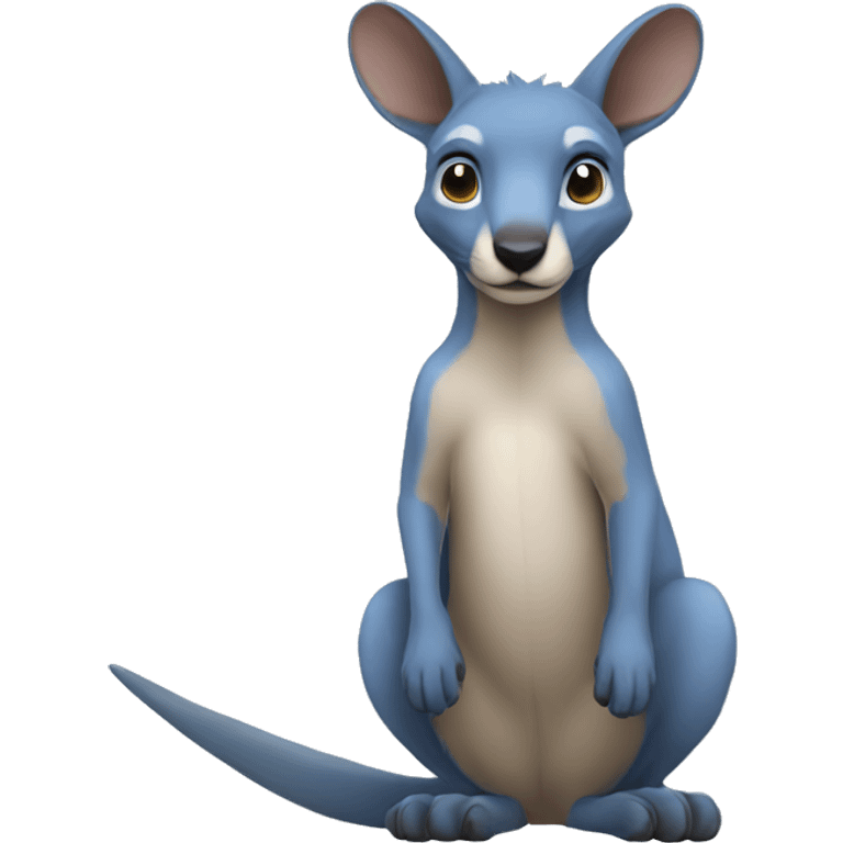 Kangourou bleu  emoji