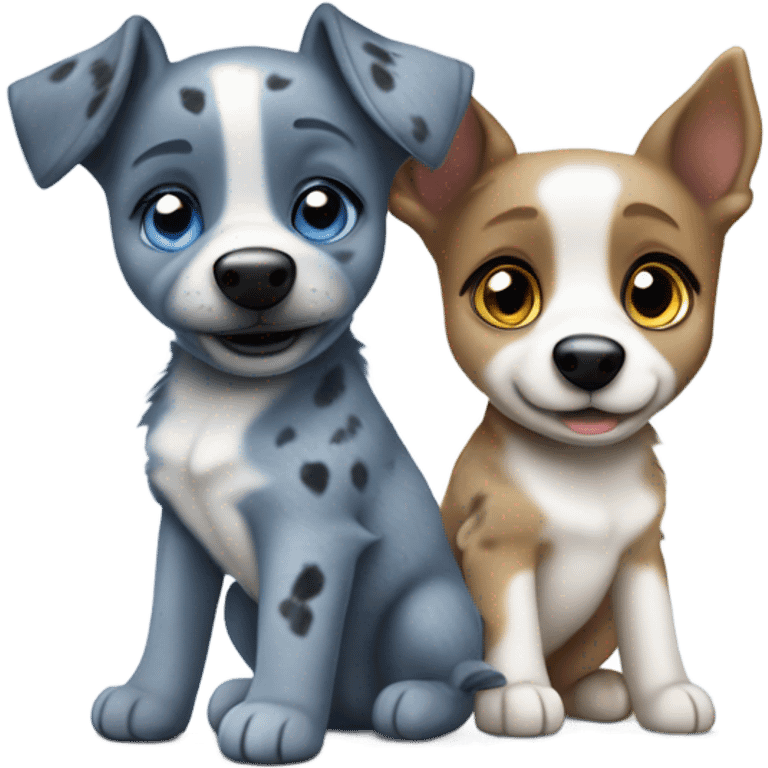 Bluey and bingo  emoji