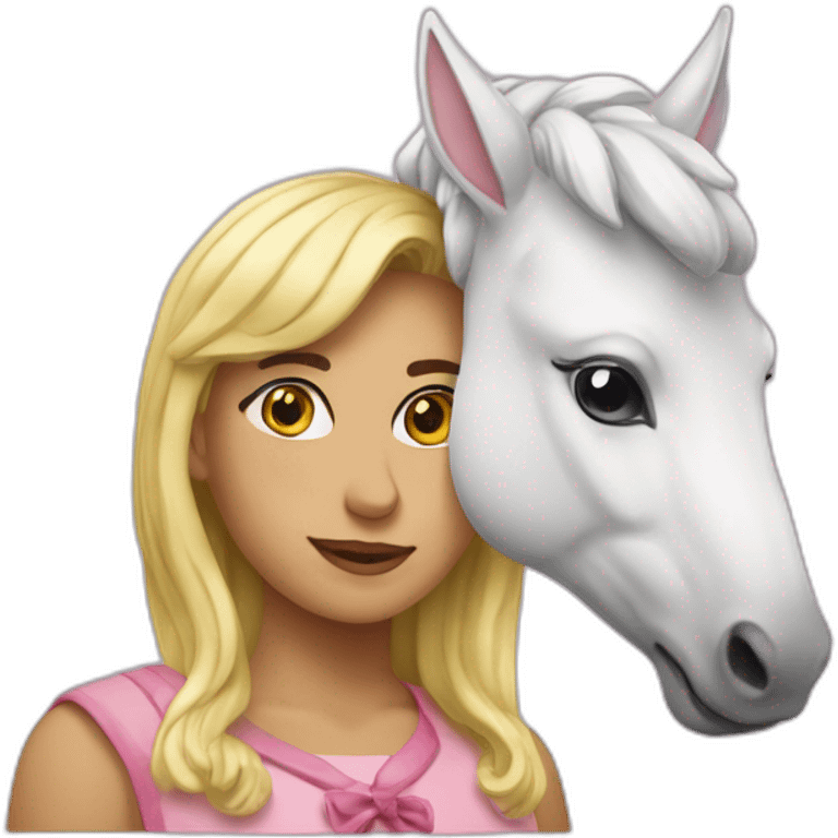 Une mami avec une licorne emoji