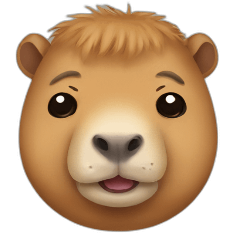 Crying chubby capybara emoji