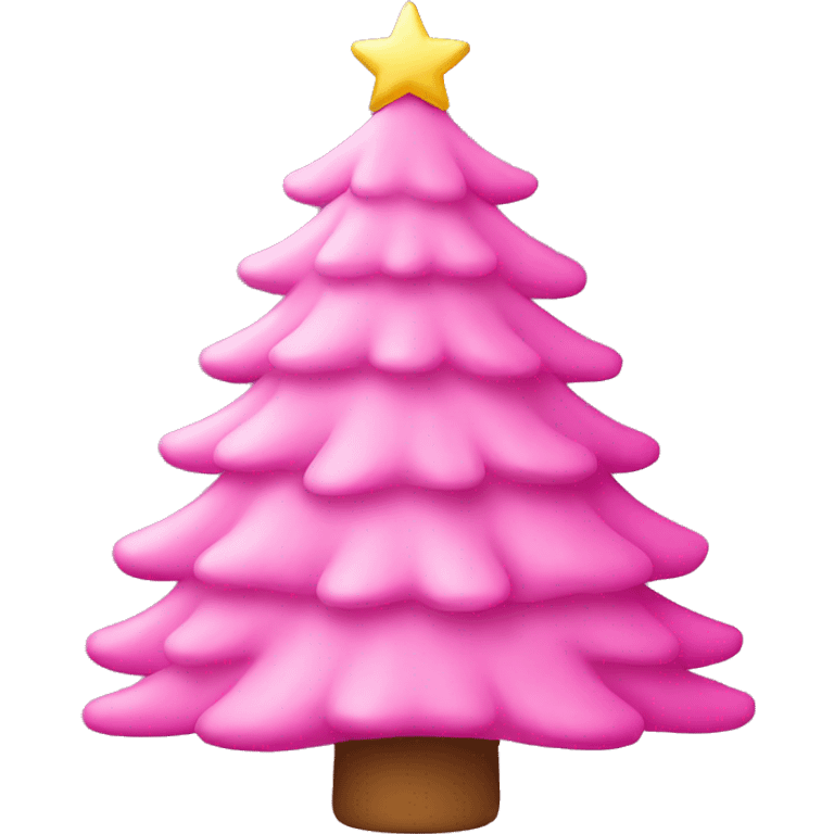 pink christmas tree emoji