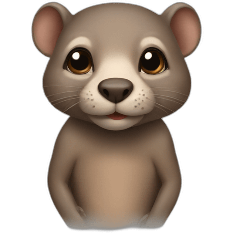 Hairless beaver emoji