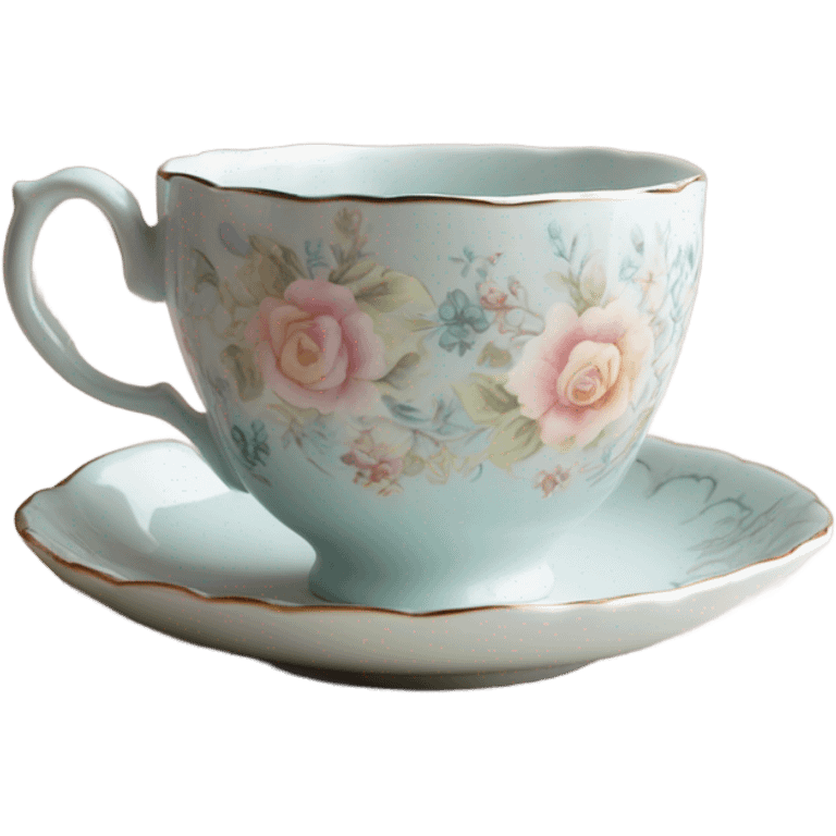 Vintage tea cup emoji