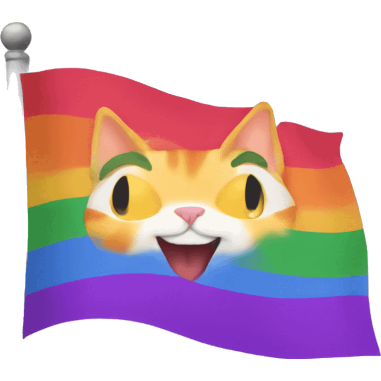 lesbian cat flag emoji