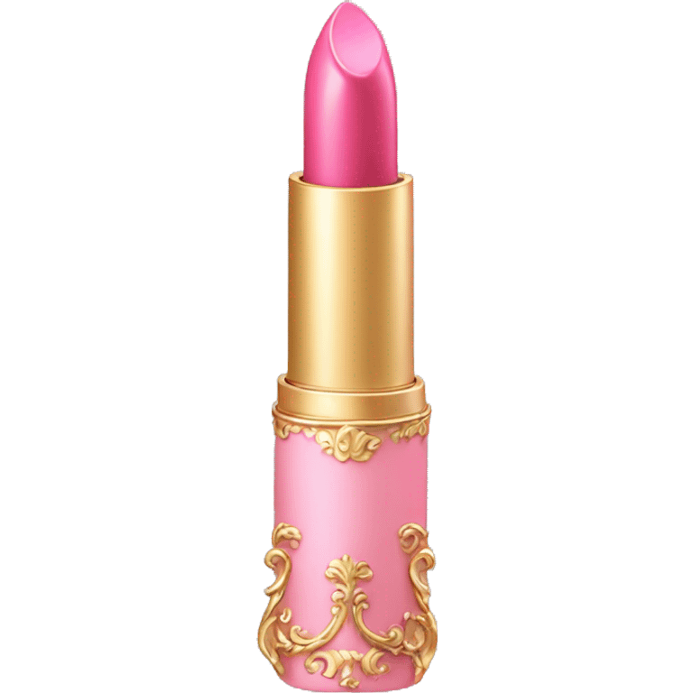 vintage rococo pink lipstick  emoji