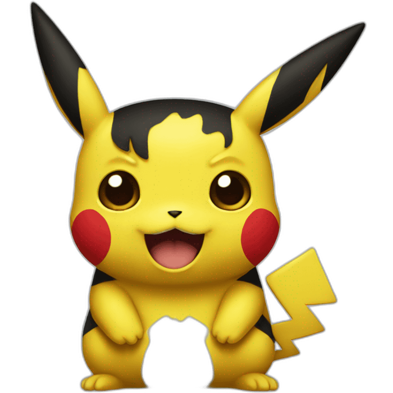 dark pikachu emoji