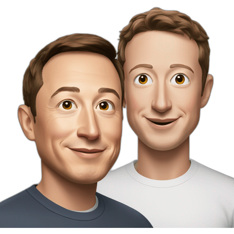 elon musk with mark zuckerberg emoji