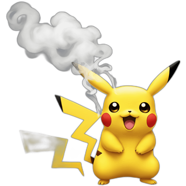 Pikachu smoke emoji