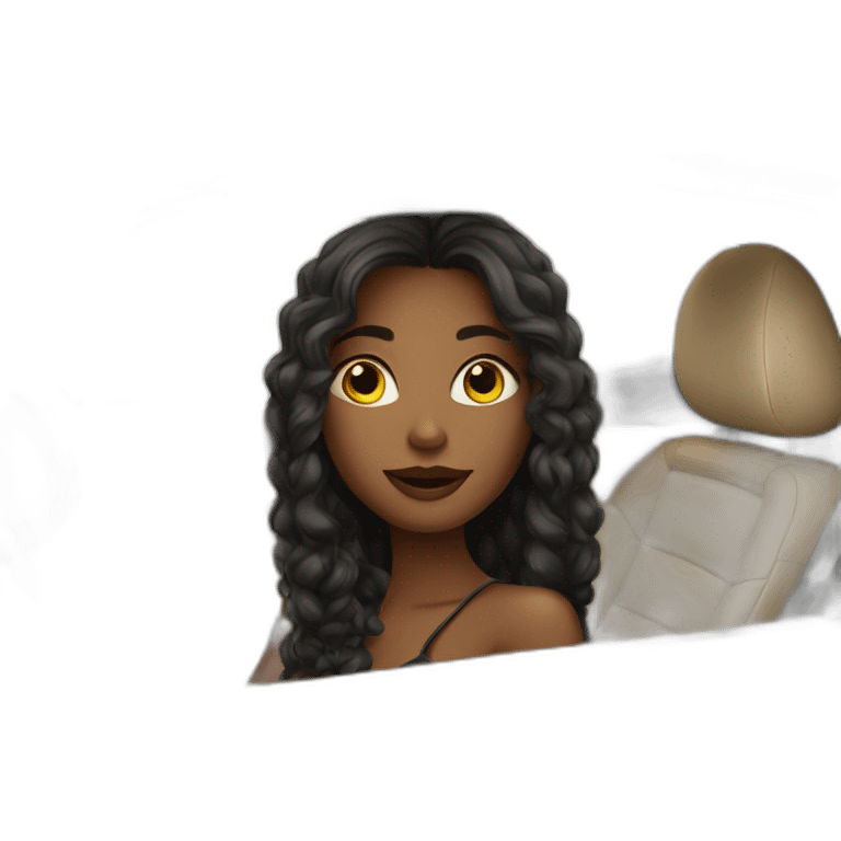 Girl in a luxury car  emoji