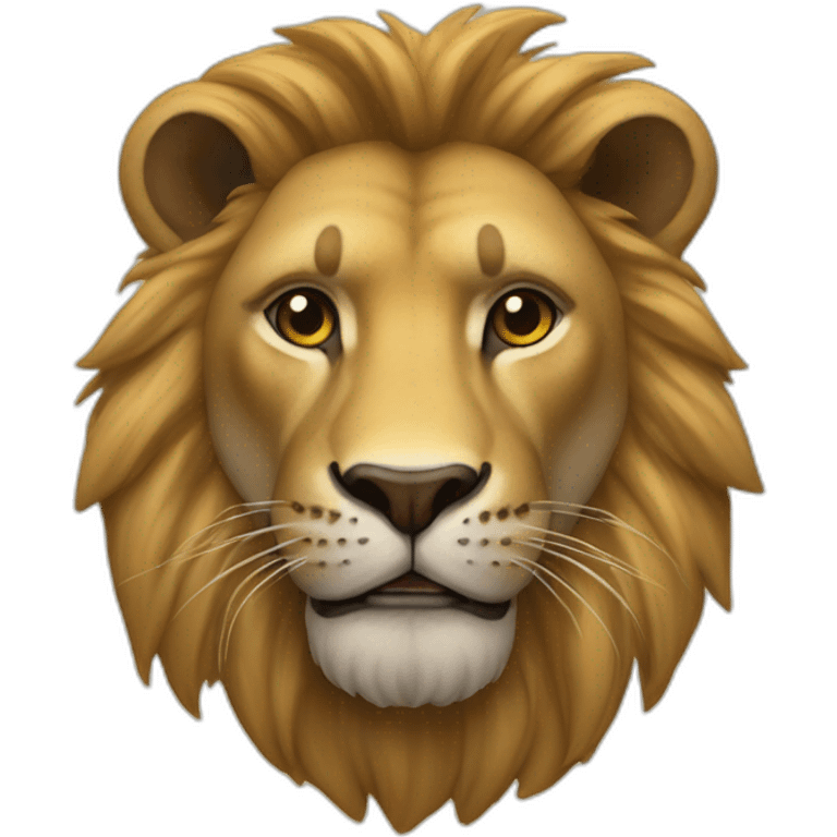 personificacion de un leon emoji