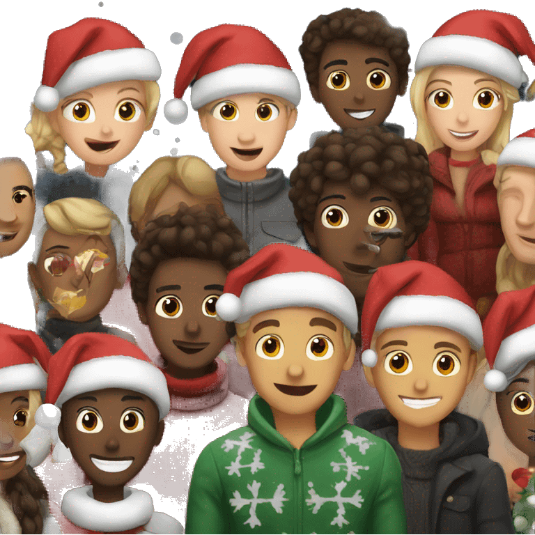 Christmas night emoji