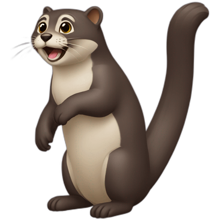 Chat sur loutre emoji