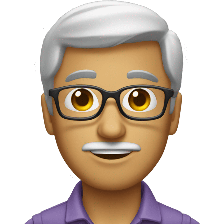 las gafas rotas por la mitad emoji