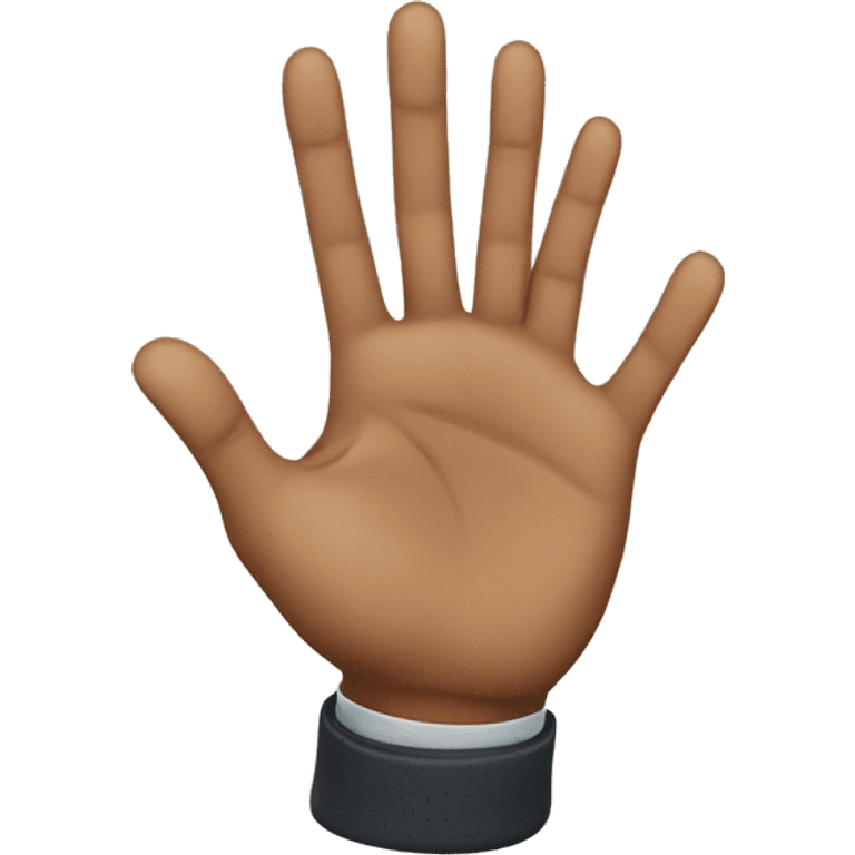 four fingers  emoji