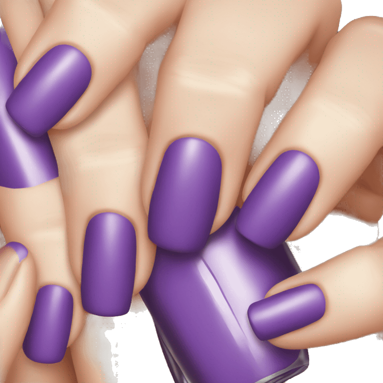 Purple Nails  emoji