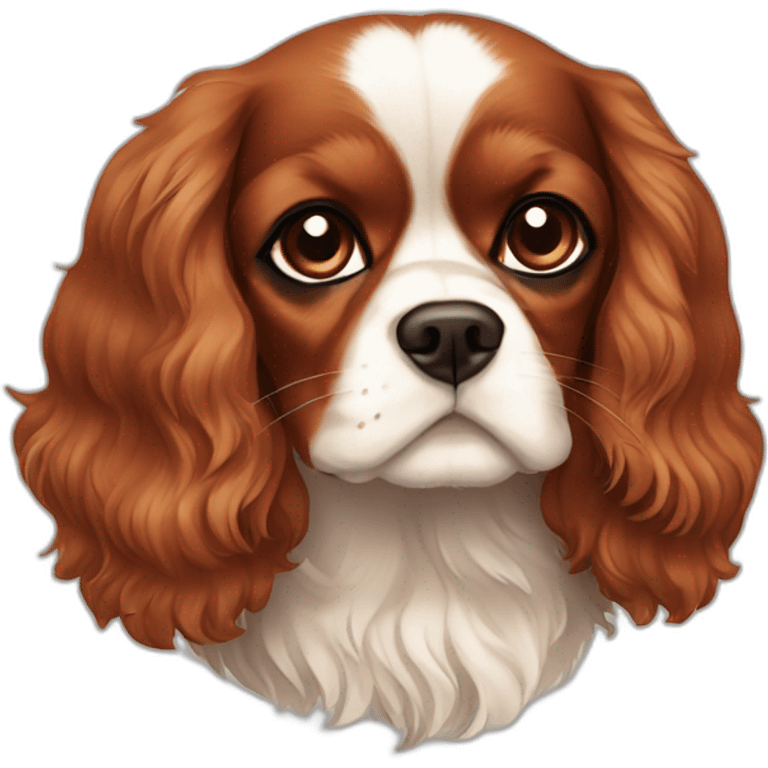 Brown Cavalier King Charles Spaniel emoji