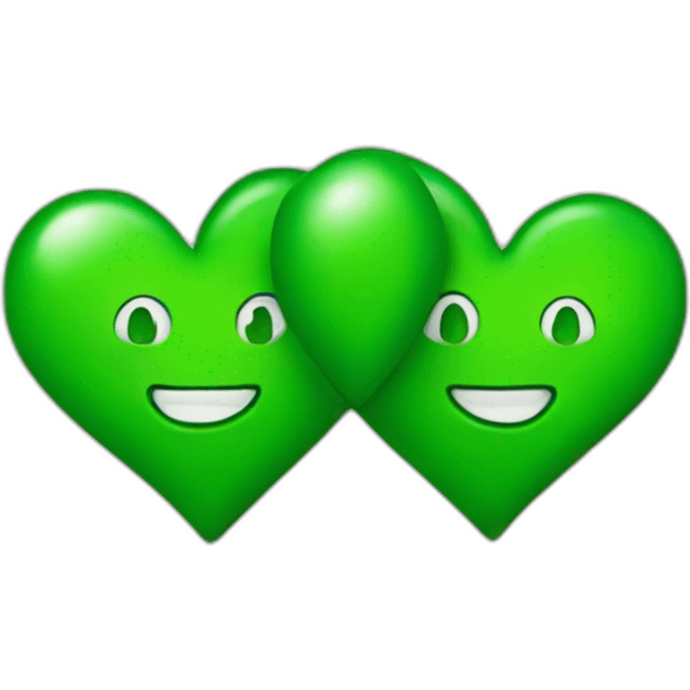 Two-Green-heart emoji