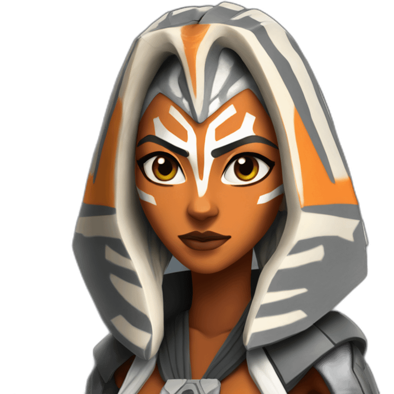 Sexy Ahsoka Tano (Portrait, front facing, Apple iOS 17 style) emoji