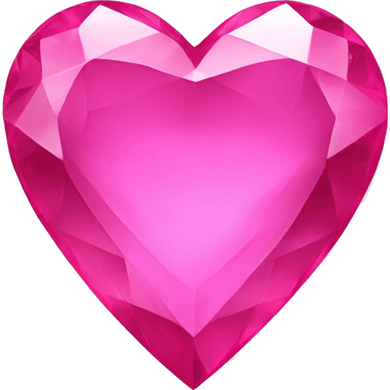 PINK JEWEL HEART emoji