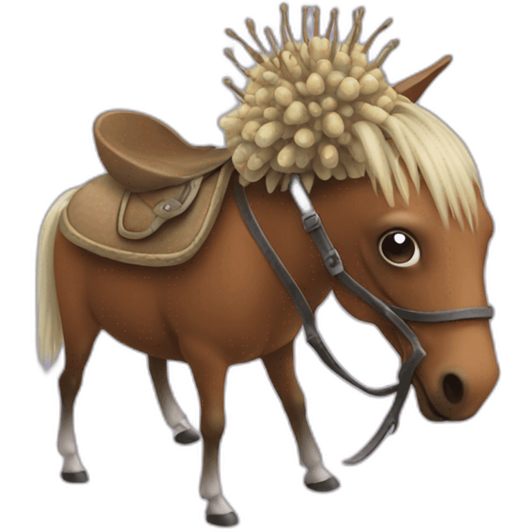 mite on a horse emoji