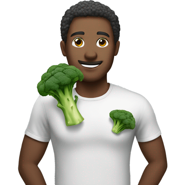 guy with broccoli hai emoji