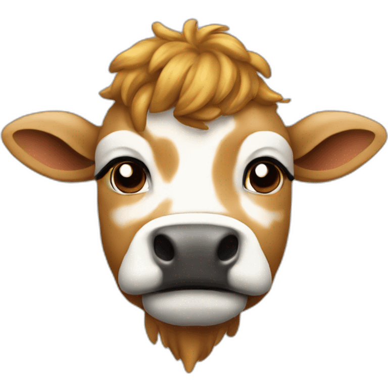 Dabe sur un vache emoji