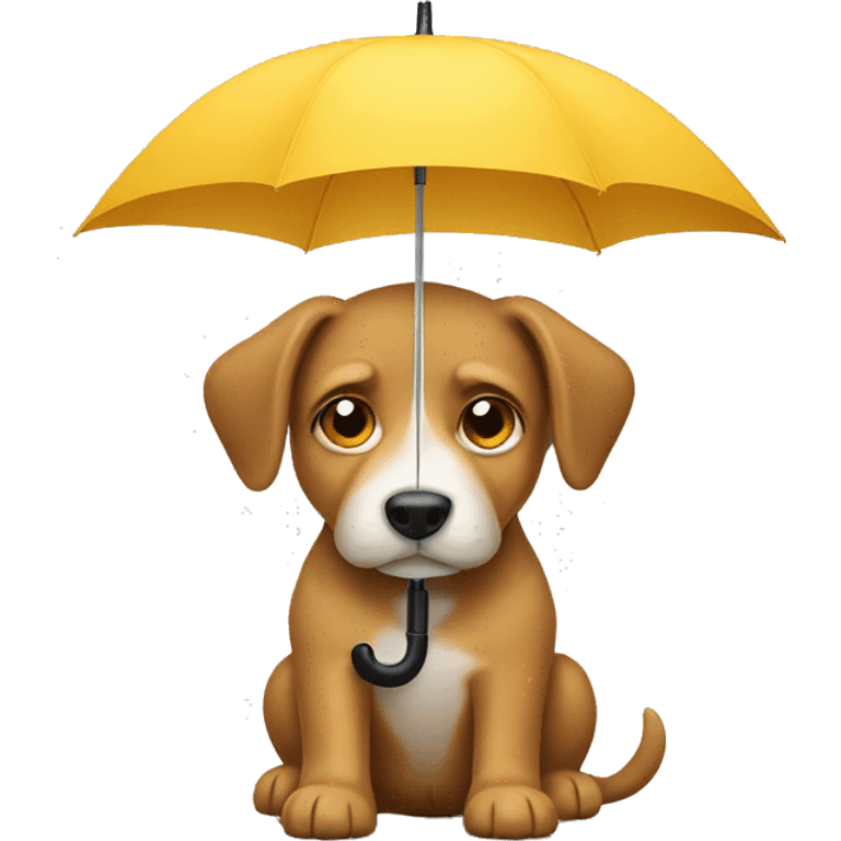 dog with umbrella emoji