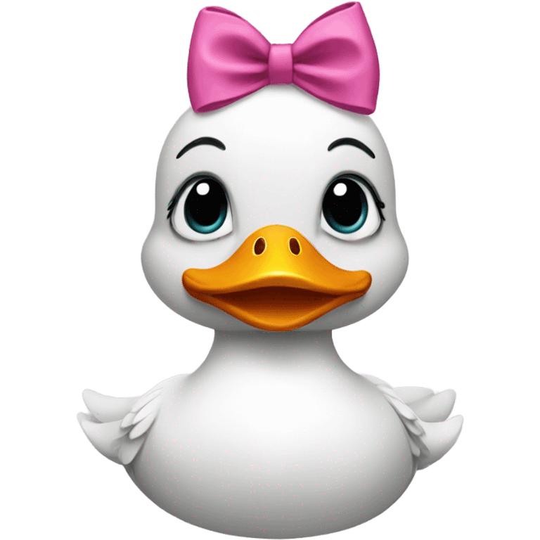 duck with bows on head emoji