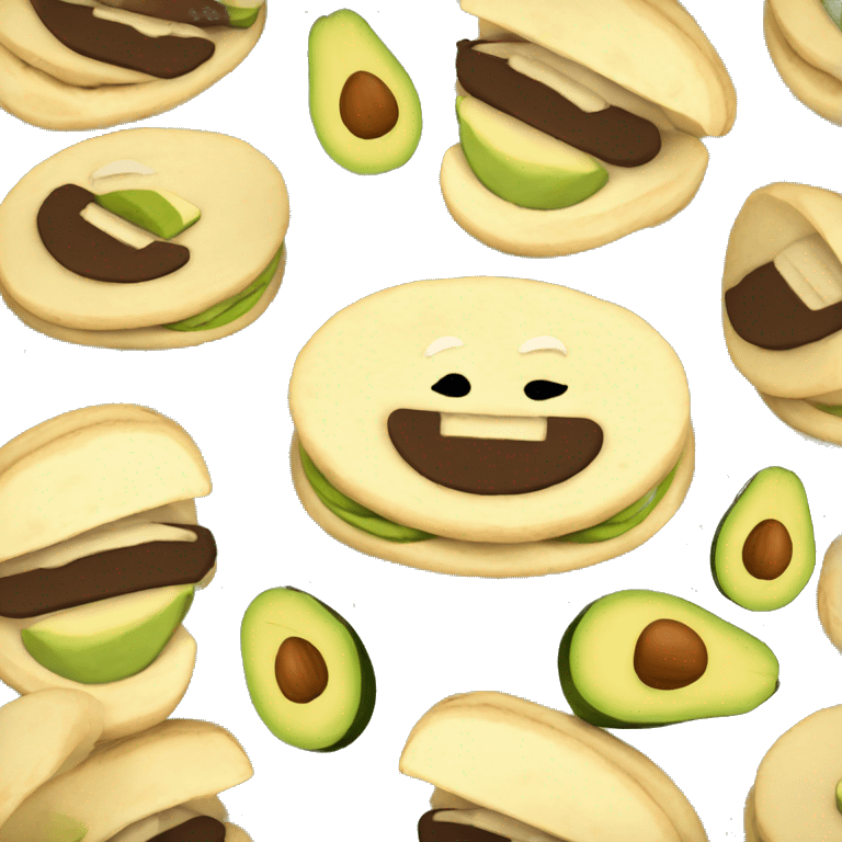 arepa with avocado  emoji