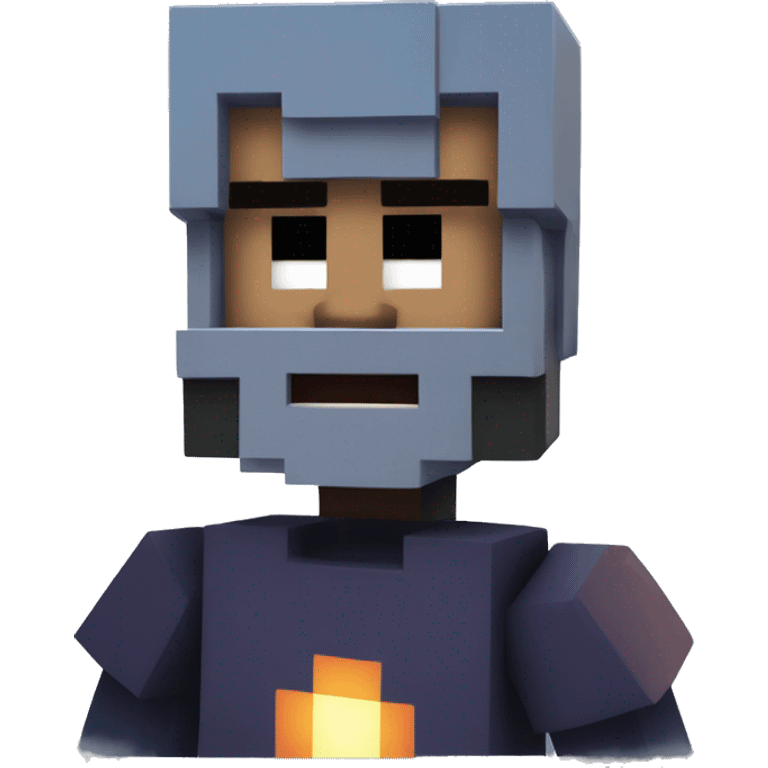 Minecraft player as cosmnaut emoji