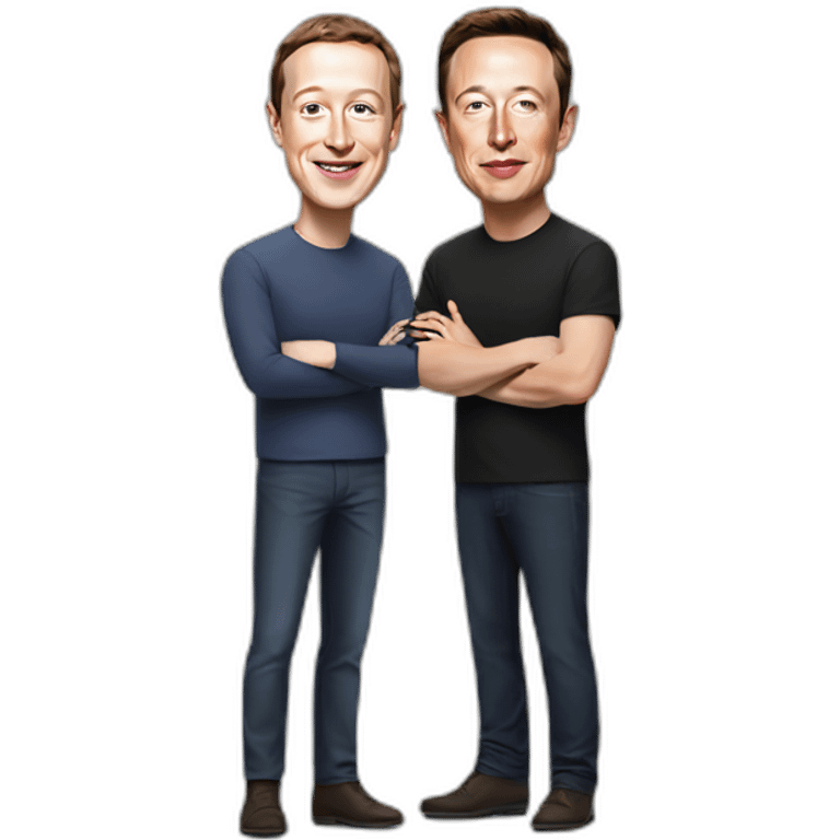 Zuckerberg and Elon musk emoji