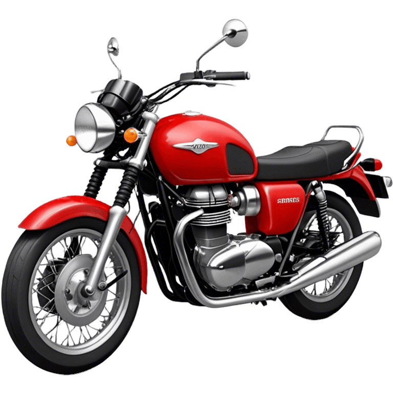 Moto triumph rouge emoji