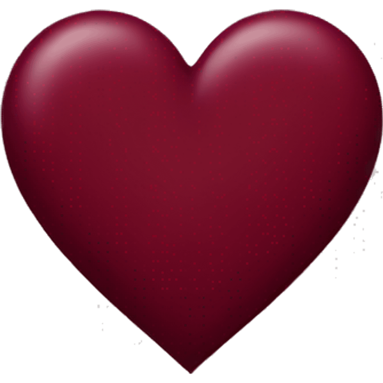 burgundy heart emoji