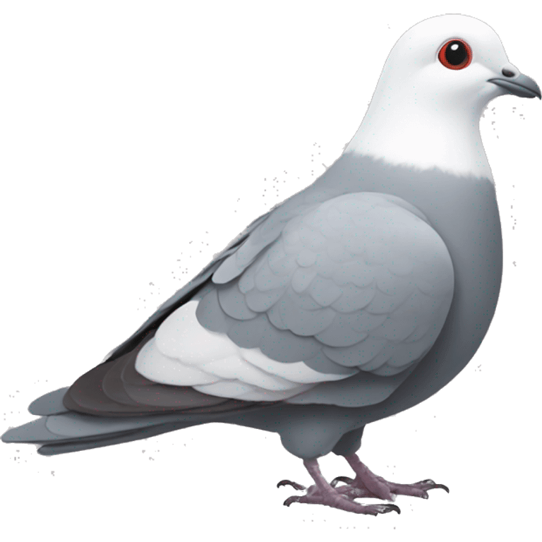 pigeon with a white bonnet / blinder / wing from handmaid's tale emoji