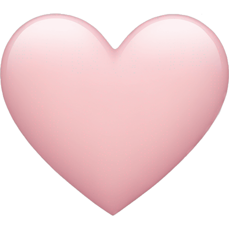 Pale pink heart emoji