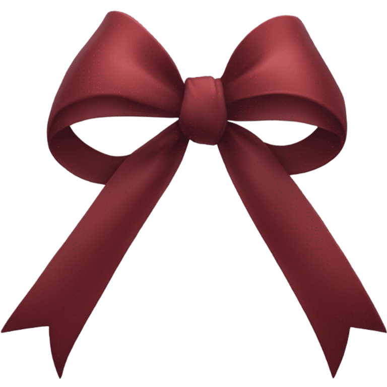 dark red bow emoji