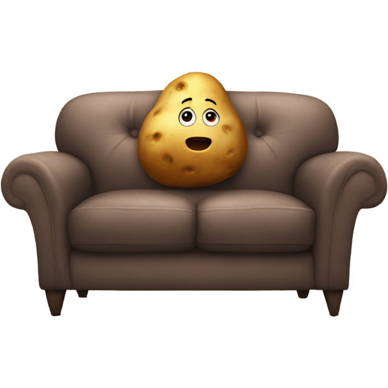 Potato on a sofa emoji