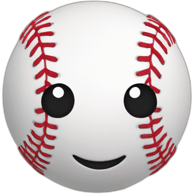 BALLE DE BASEBALL EN FORME DE COEUR emoji